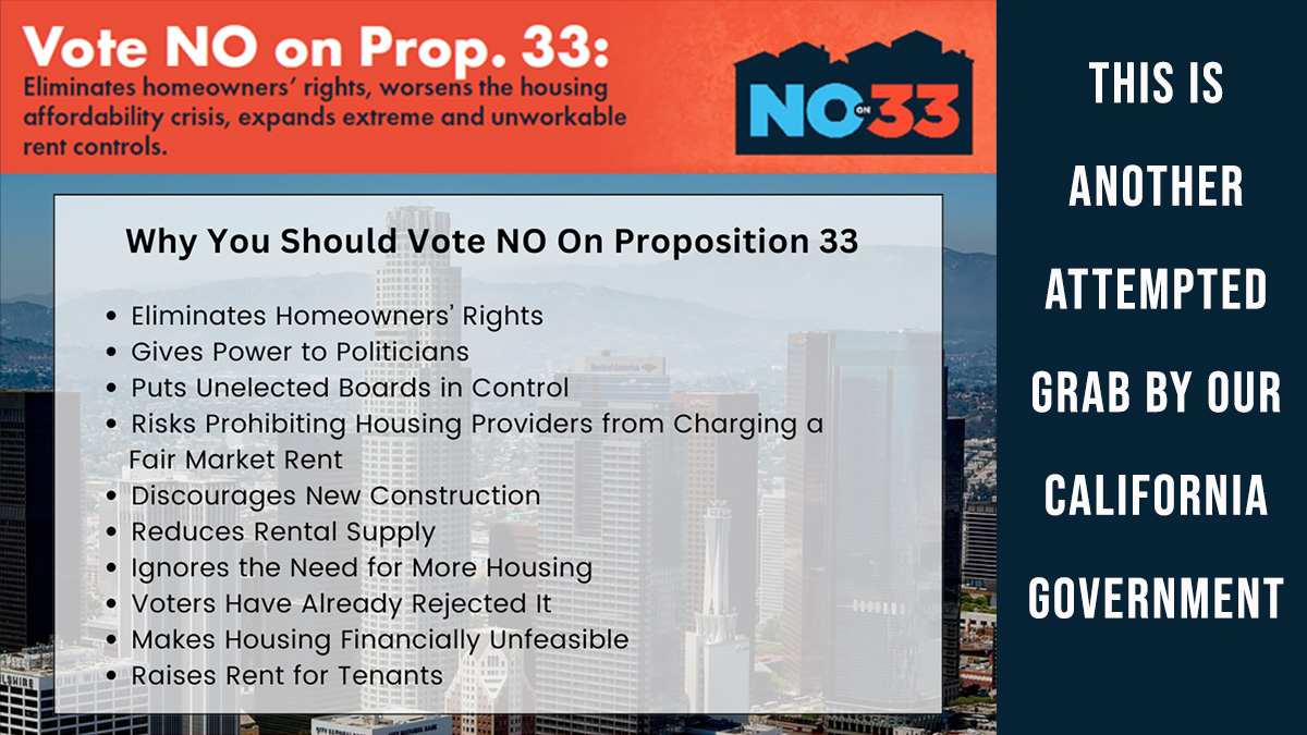 No On Prop 33